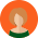 Avatar with orange background